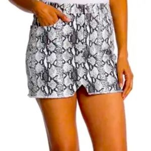 Frame Denim Snake Print Skirt